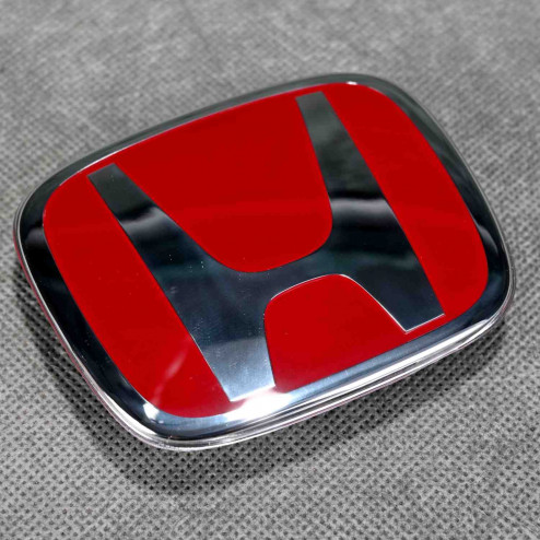 75700-S1A-E11ZB, 75700S1AE11ZB OEM czerwony emblemat "H" przód Honda Accord TypeR 98-02 98x80 mm