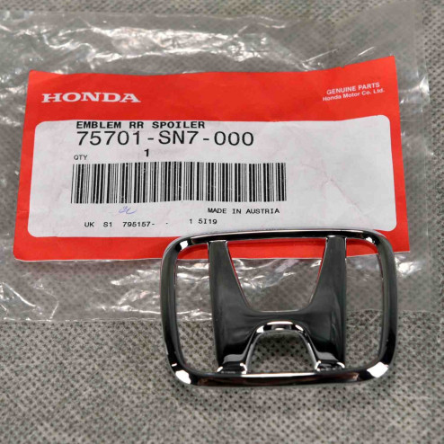 75701-SN7-000, 75701SN7000 OEM srebrny emblemat "H" Honda Accord 5gen 93-97 4D sedan
