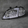 HL-LB-HC96-CLEAR Lampy przednie Civic 6gen 96-98 Clear LED DRL