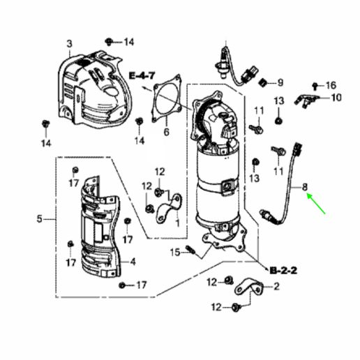 Bosch 0 258 010 504 sonda lambda Civic 10gen 17-22 TypeR FK8 K20C1