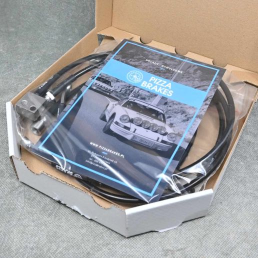 Pizza Brakes przewody hamulcowe w stalowym oplocie Civic 11gen 23-25 TypeR FL5 K20C1