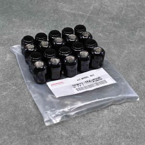 08W42-TEA-600B, 08W42TEA600B OEM nakrętki do koł zamknięte czarne 20 szt. M14x1.5 Civic 10gen 17-22 TypeR FK8 K20C1