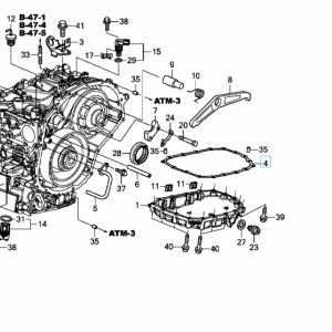 21814-5T0-000, 218145T0000 OEM uszczelka miski oleju skrzyni CVT HR-V 2gen 15-21