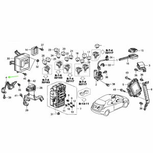 33146-SMG-E01, 33146SMGE01 OEM czujnik poziomowania reflektorów TYŁ Civic 8gen 06-11 HB