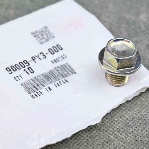 90009-PY3-000, 90009PY3000 OEM śruba spustowa aluminiowej miski oleju