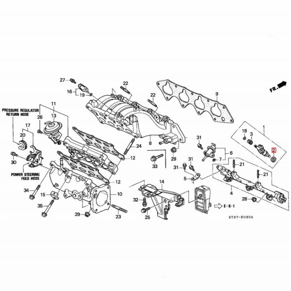 OEM uszczelniacz wtryskiwacza B18C4 Jarusnet