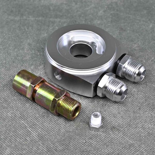 Turbo Works podstawka pod filtr oleju z wyjściem na chłodnicę Jarusnet